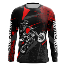 Load image into Gallery viewer, Motocross Jersey Men Kid Upf30+ Red Dirt Bike Racing Jersey MX Off-Road Shirt Motorcycle XM263