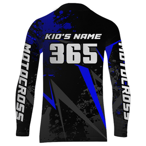 Motocross Racing Jersey Men Women Kid Upf30+ Dirt Bike Shirt Youth Adult Off-Road Navy Blue XM275