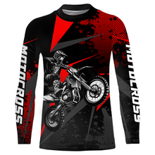 Load image into Gallery viewer, Motocross Jersey Men Kid Upf30+ Red Dirt Bike Racing Jersey MX Off-Road Shirt Motorcycle XM263