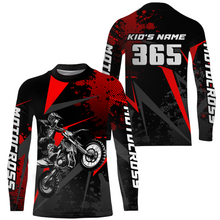 Load image into Gallery viewer, Motocross Jersey Men Kid Upf30+ Red Dirt Bike Racing Jersey MX Off-Road Shirt Motorcycle XM263