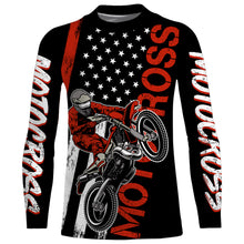 Load image into Gallery viewer, American Flag Motocross Jersey UPF30+ Racing Dirt Bike Riding Shirt Off-Road Long Sleeves XM28