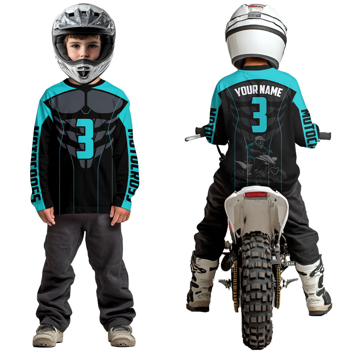 Custom ATV Motocross Racing Jersey for Kid Adult Muscle Quad Bike ATV Shirts MX104