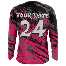 Load image into Gallery viewer, Motocross Jersey Youth Dirt Bike Pink UPF30+ Off-Road Racing Shirt Kid Girl Women XM167