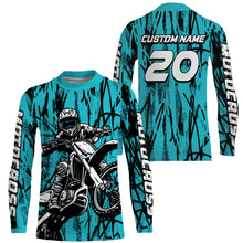 Load image into Gallery viewer, Motocross Racing Jersey UPF30+ Dirt Bike Shirt Youth Motorcycle Kid Men Off-Road XM117