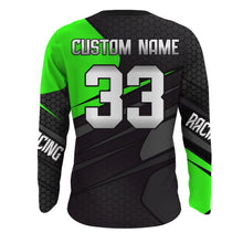 Load image into Gallery viewer, Motocross Racing Shirt Men Women Youth UPF30+ Dirt Bike Jersey Green Off-Road XM207