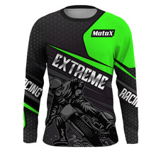 Load image into Gallery viewer, Motocross Racing Shirt Men Women Youth UPF30+ Dirt Bike Jersey Green Off-Road XM207