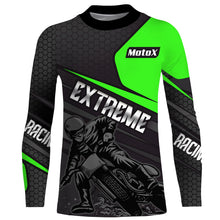 Load image into Gallery viewer, Motocross Racing Shirt Men Women Youth UPF30+ Dirt Bike Jersey Green Off-Road XM207