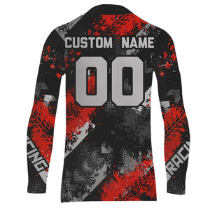 Red Motocross Racing Jersey Men Kid Women Upf30+ Dirt Bike Shirt MX Off-Road Jersey XM247