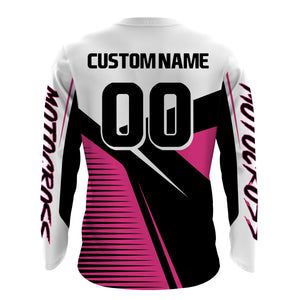 Pink Motocross Jersey Upf30+ Dirt Bike Racing Shirt Women & Girl Off-Road Jersey XM272