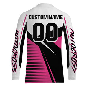 Pink Motocross Jersey Upf30+ Dirt Bike Racing Shirt Women & Girl Off-Road Jersey XM272