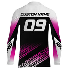 Load image into Gallery viewer, Pink Motocross Racing Jersey Upf30+ Dirt Bike Shirt Youth Women Kid Motorcycle Jersey XM179