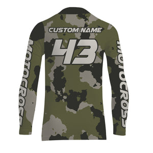 Camo ATV Motocross Racing Jersey Upf30+ Quad Bike Jersey Men Kid Women ATV Riding MX39