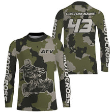 Load image into Gallery viewer, Camo ATV Motocross Racing Jersey Upf30+ Quad Bike Jersey Men Kid Women ATV Riding MX39