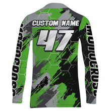 Load image into Gallery viewer, ATV Motocross Racing Jersey Green UPF30+ ATV Quad Bike Jersey Youth Men Women Kid MX43