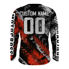 Load image into Gallery viewer, Motocross Racing Jersey Red Upf30+ Dirt Bike Shirt Men Women Kid Off-road Riding Jersey XM250