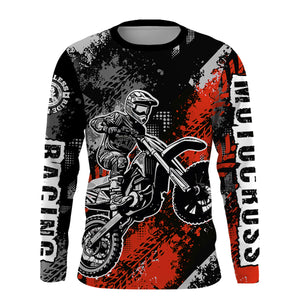 Motocross Racing Jersey Red Upf30+ Dirt Bike Shirt Men Women Kid Off-road Riding Jersey XM250