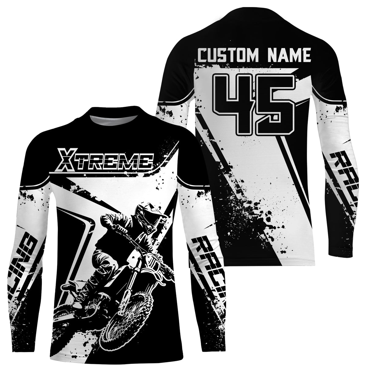 Motocross Racing Jersey UPF30+ Youth Dirt Bike Off-Road Shirt Men Kid MX Jersey XM180