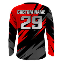 Load image into Gallery viewer, Motocross Racing Jersey Youth Red Upf30+ Dirt Bike Shirt Men Kid Women Motorcycle Jersey XM253