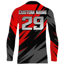 Load image into Gallery viewer, Motocross Racing Jersey Youth Red Upf30+ Dirt Bike Shirt Men Kid Women Motorcycle Jersey XM253