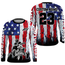 Load image into Gallery viewer, Custom ATV Racing Jersey Motocross American Flag Upf30+ ATV Quad Bike Shirt Men Kid MX45