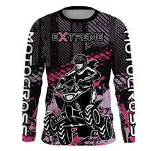 Load image into Gallery viewer, ATV Quad Bike Jersey ATV Racing Shirt Kid Girl Women Upf30+ ATV Quad Shirt Pink MX78