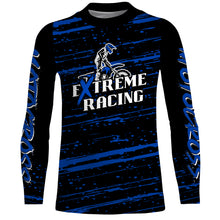 Load image into Gallery viewer, Motocross Racing Jersey Blue Upf30+ Dirt Bike Off-road MX Shirt Men Kid Women XM186