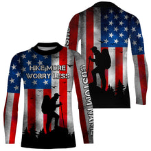 Load image into Gallery viewer, Patriotic Hiking Shirt For Men Women Upf30+ American Flag Hiking Shirts Short &amp; Long Sleeve HM10
