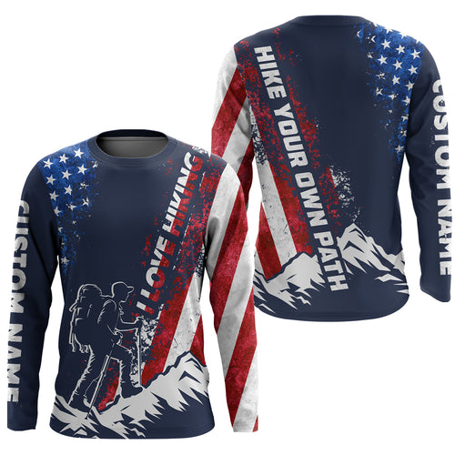 Hiking Shirt Patriotic Men Women Upf30+ American Short & Long Sleeve Hiking Shirts HM12