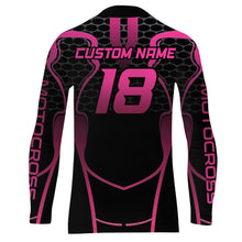 Load image into Gallery viewer, Pink Motocross Jersey Women Girl UPF30+ Youth Dirt Bike Racing Shirt Motorcycle Off-Road XM195