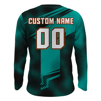 Custom Dirt Bike Jersey UPF30+ Men Kid Women Motocross Shirt Off-Road MX Racing Jersey XM21
