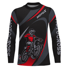 Load image into Gallery viewer, Motocross Racing Jersey UPF30+ Youth Men Women Kid Dirt Bike Shirt Red Motox Off-Road XM90