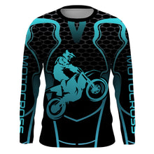 Load image into Gallery viewer, Racing Jersey Motocross Youth Blue UPF30+ Dirt Bike Off-Road MX Jersey Men Kid Motorcycle XM151