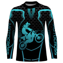 Load image into Gallery viewer, Racing Jersey Motocross Youth Blue UPF30+ Dirt Bike Off-Road MX Jersey Men Kid Motorcycle XM151