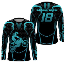 Load image into Gallery viewer, Racing Jersey Motocross Youth Blue UPF30+ Dirt Bike Off-Road MX Jersey Men Kid Motorcycle XM151