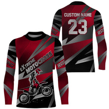 Load image into Gallery viewer, Motocross Racing Jersey Men Women Kid UPF30+ Youth Red Dirt Bike Shirt Off-Road MX Jersey XM97