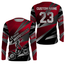 Load image into Gallery viewer, Motocross Racing Jersey Men Women Kid UPF30+ Youth Red Dirt Bike Shirt Off-Road MX Jersey XM97