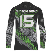 Load image into Gallery viewer, ATV Motocross Jersey Green UPF30+ Kid Men Quad Bike Shirt ATV Racing Off-Road Jersey MX53