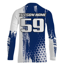 Load image into Gallery viewer, ATV Motocross Jersey UPF30+ Blue Quad Bike Shirt Men Youth Kid Off-road Racing Jersey MX59