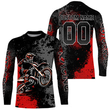 Load image into Gallery viewer, Motocross Racing Jersey Red Upf30+ Dirt Bike Shirt Kid Women Men Off-road Jersey XM263