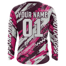 Load image into Gallery viewer, Pink Motocross Jersey Youth Racing UPF30+ Dirt Bike Shirt Girl Women Off-Road Motorcycle XM157