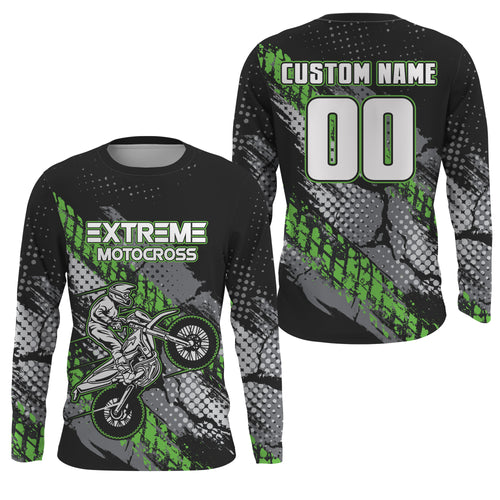 Motocross Racing Jersey Youth UPF30+ Dirt Bike Shirt Off-Road Kids Men Motorcycle Shirt XM165