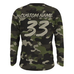 ATV Motocross Jersey Men Kid UPF30+ Camo ATV Quad Bike Shirt Off-Road ATV Riding Jersey MX10