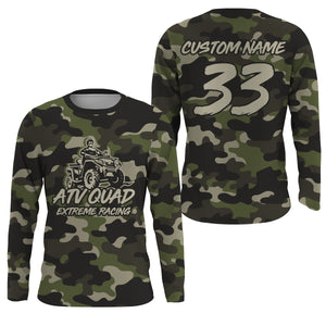 ATV Motocross Jersey Men Kid UPF30+ Camo ATV Quad Bike Shirt Off-Road ATV Riding Jersey MX10