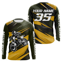 Load image into Gallery viewer, Yellow Motocross Racing Jersey Men Women Kid Upf30+ Dirt Bike Shirt Youth Racing Jersey DNT84