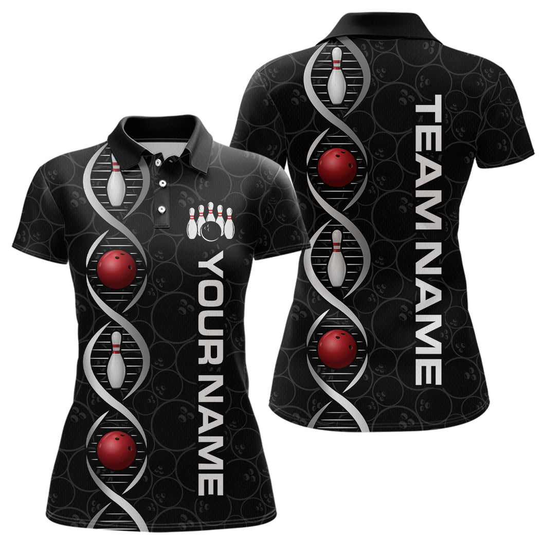DNA Bowling Shirt Bowling Jersey Women Personalized Bowling League Polo & 1/4 Zip HNT34