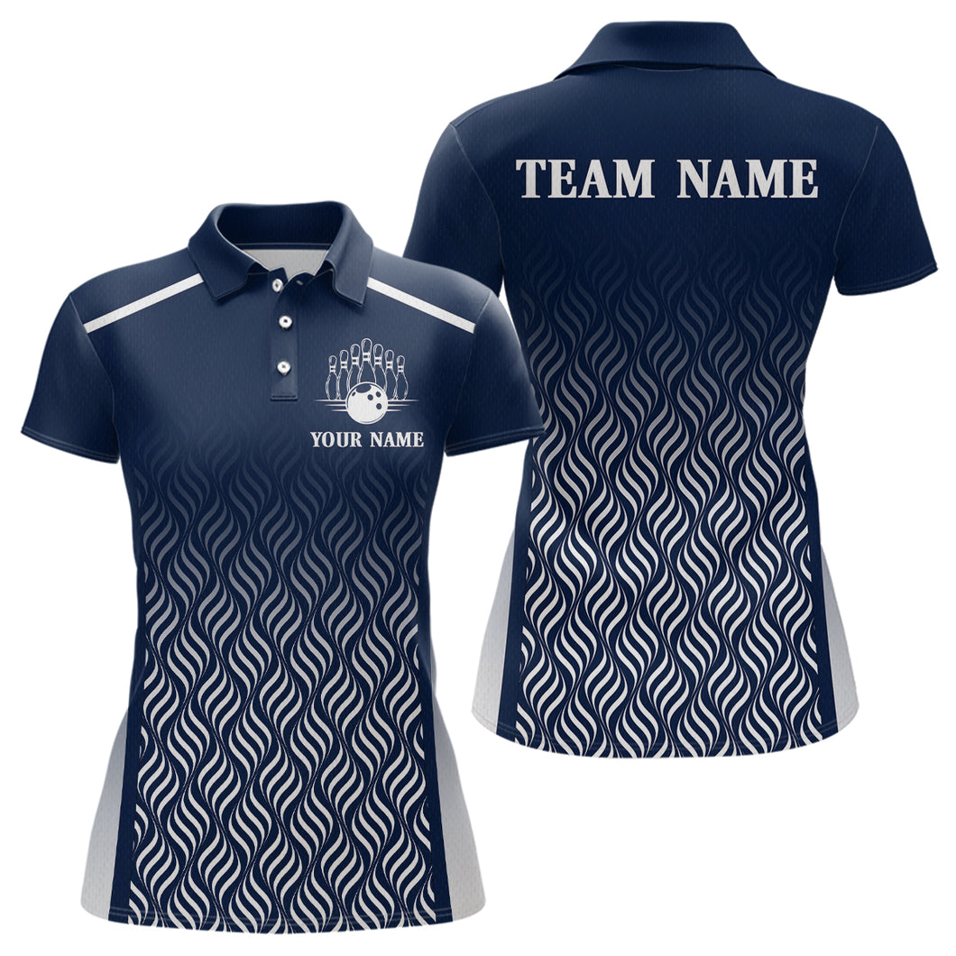Custom Bowling League Shirts For Women with Name, Personalized Bowling Team Jerseys HNT35
