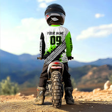 Load image into Gallery viewer, Green Motocross Shirts Racing UPF30+Custom Dirt Bike Jersey Off-Road Shirt Kid Men Women DNT73