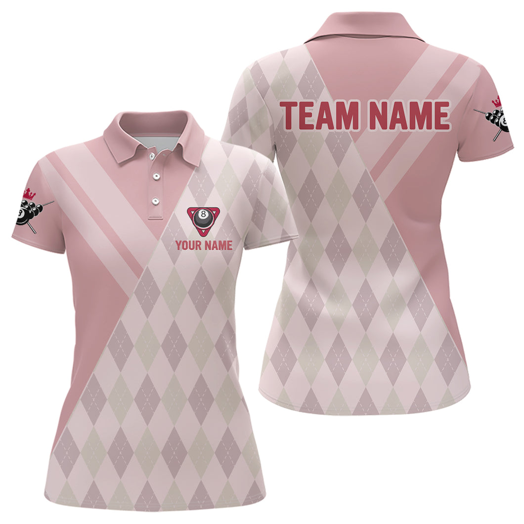Custom Vintage 8 Ball Billiard Jersey for Women Billiard Team Shirt Billiard Shirt Polo & 1/4 Zip NNT99