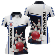 Load image into Gallery viewer, Bowling Jersey for Women Custom Bowling Team Shirts with Name Bowling League Polo &amp; 1/4 Zip HNT30