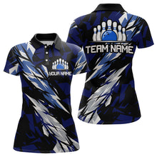 Load image into Gallery viewer, Custom Bowling League Shirts For Women with Name Bowling Team Jerseys Polo &amp; Quarter- Zip HNT37